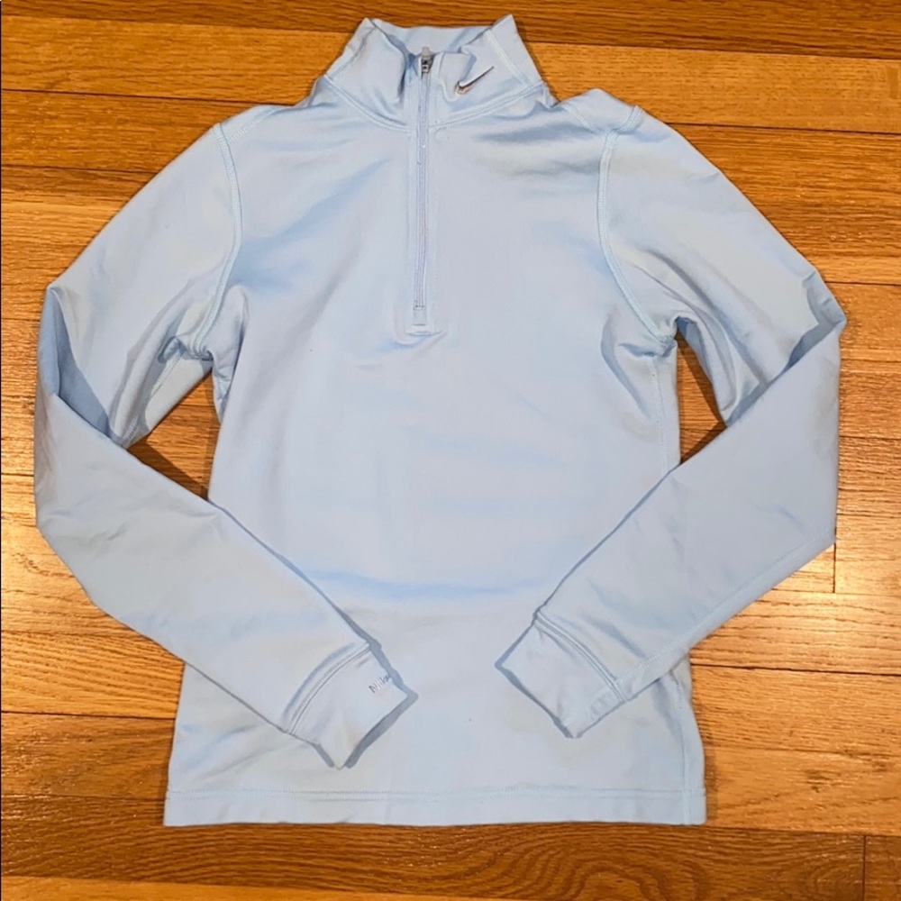 NikeFit blue quarter zip
